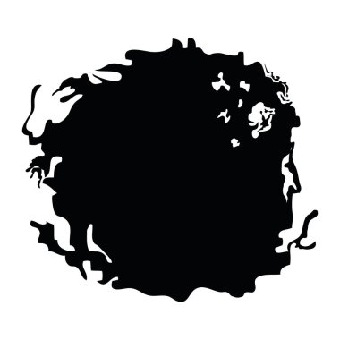 siyah yuvarlak vuruş