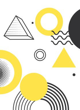 Geometrik memphis yan yana