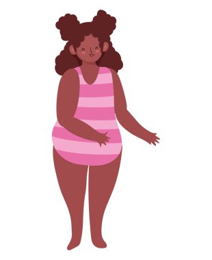 Afrikalı şişman kız.