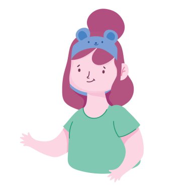 Saç bandı olan kız