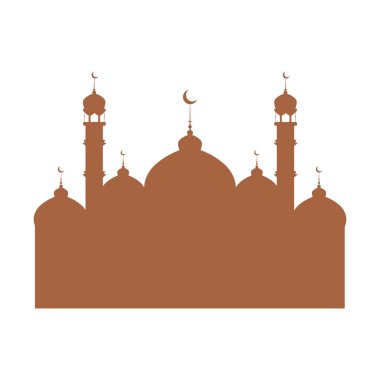 Siluet İslami cami