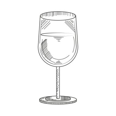 şarap kadehi çizimi