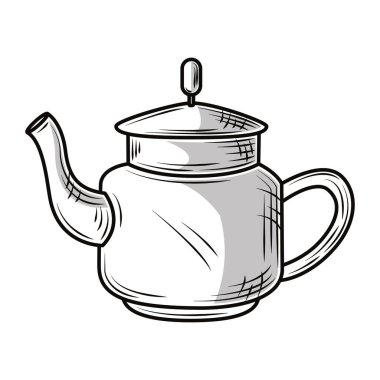 çaydanlık seramik çizimi