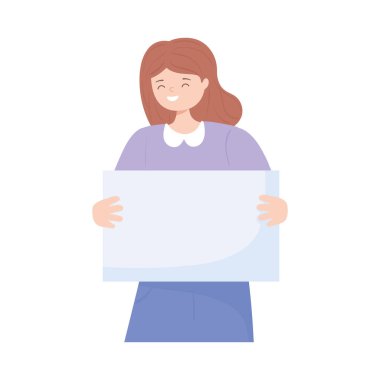 Kız işareti tutuyor