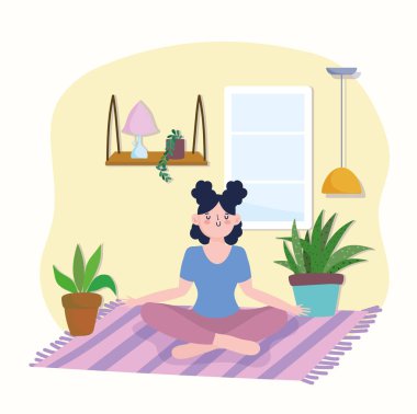 kız pozu meditasyon