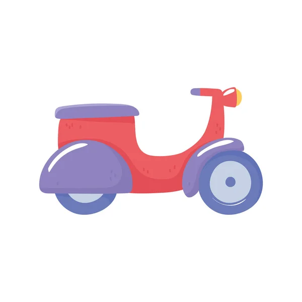 Мотоцикл транспортный мультфильм — стоковый вектор