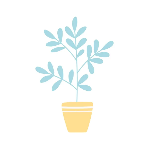 Plante sur pot — Image vectorielle