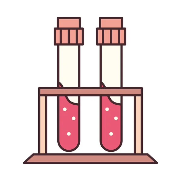 Chemistry test tubes — Stock Vector