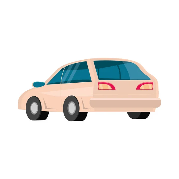 Vehicle back view — Stock Vector