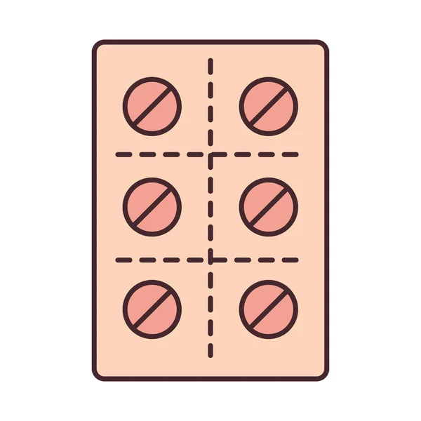 Pacote pílulas medicina —  Vetores de Stock
