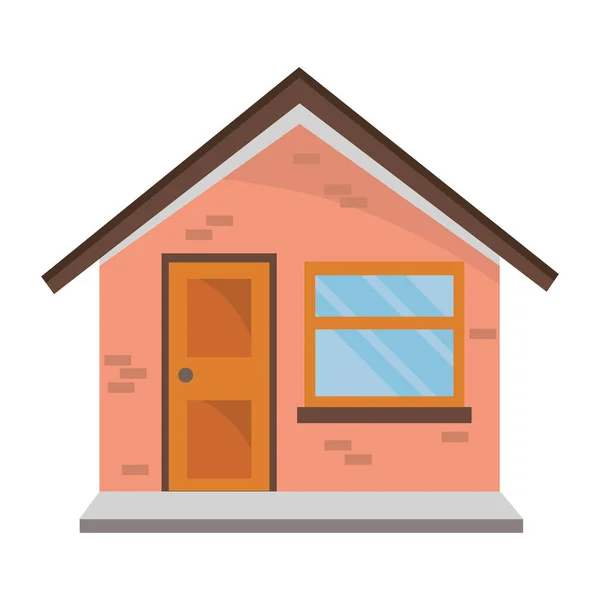 Hus yttre fasad — Stock vektor