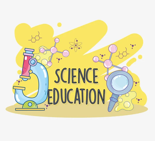 Science education laboratory — Stock Vector