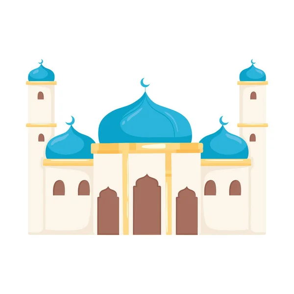 Arabic mosque building — Stock Vector