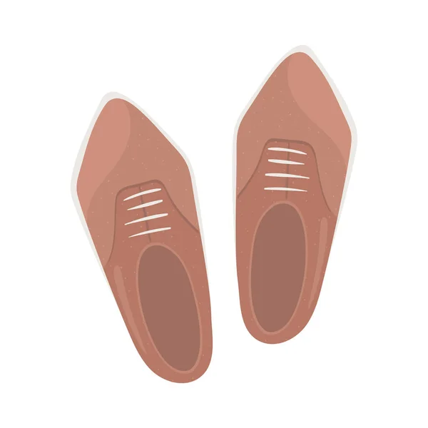 Ανδρικά παπούτσια κομψότητα — Διανυσματικό Αρχείο