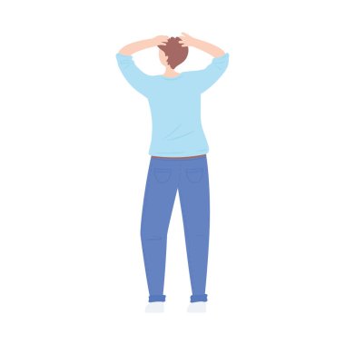 endişeli adam karakteri