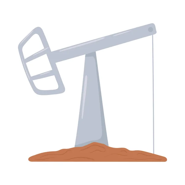 Indústria petrolífera pumpjack — Vetor de Stock