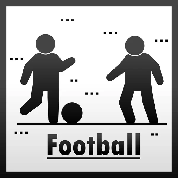 Personnes jouant au football — Image vectorielle
