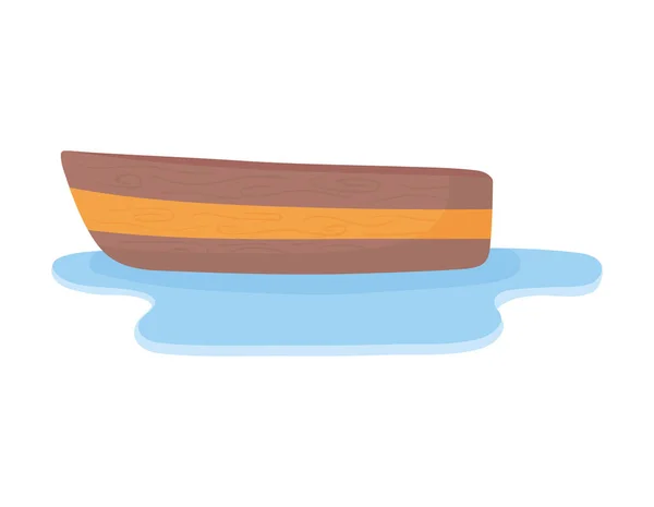 Båt på vatten — Stock vektor