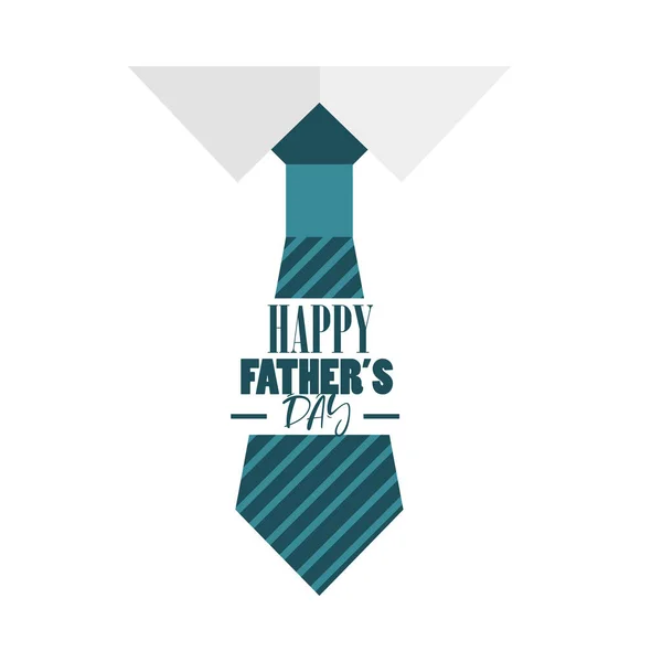 Fathers day necktie — Stock Vector