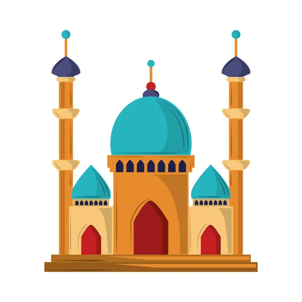 Μουσουλμανική τζαμί αρχιτεκτονική — Διανυσματικό Αρχείο