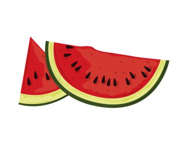 dilimlenmiş karpuz meyvesi