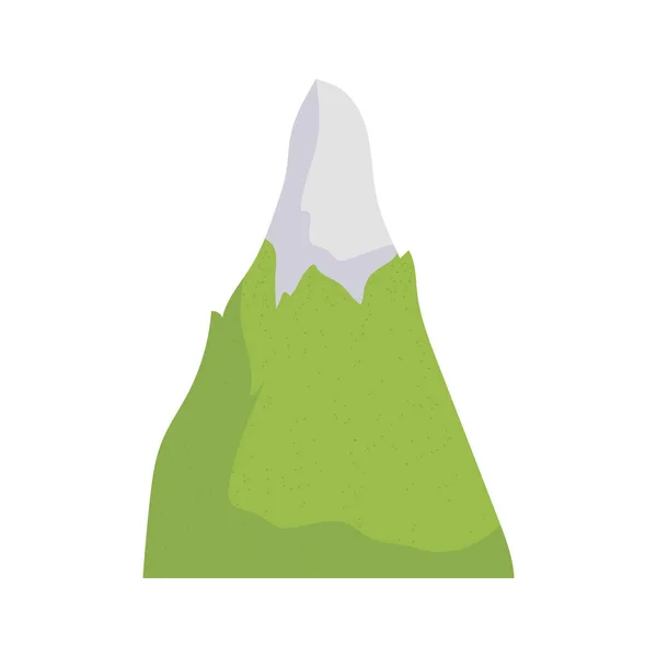 Naturaleza de montaña nevada — Vector de stock