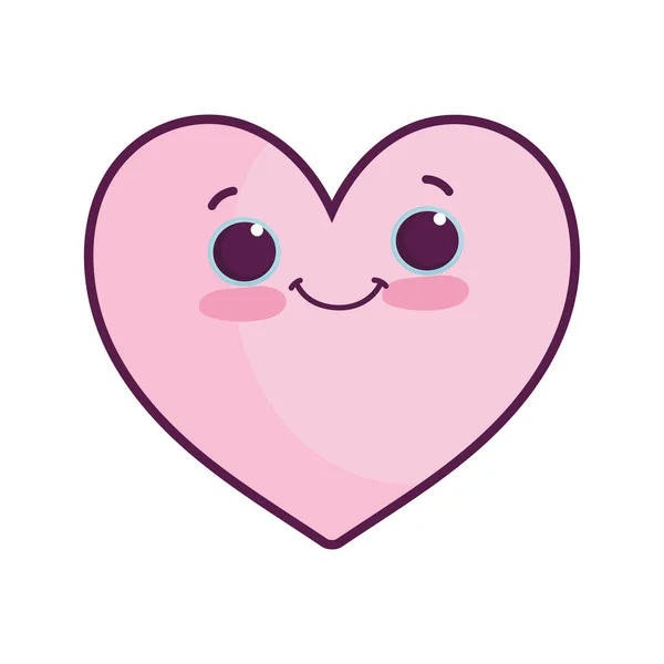 Cute heart adorable — Stock Vector