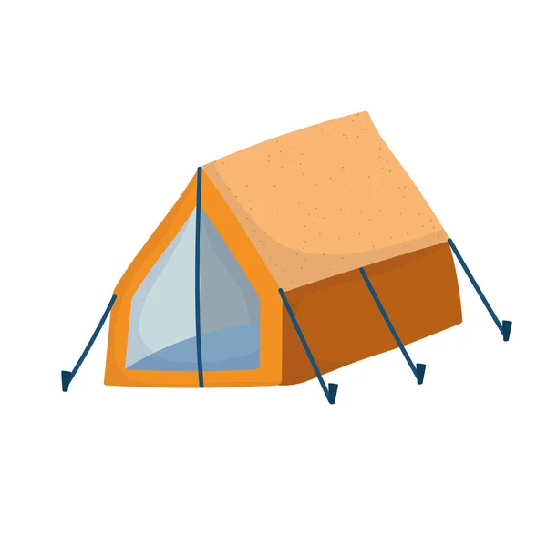 Equipo de camping tienda — Vector de stock