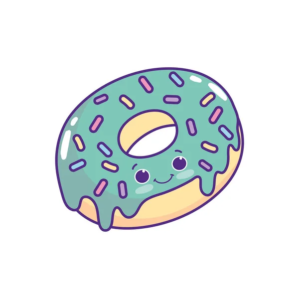 可爱的甜甜圈 — 图库矢量图片