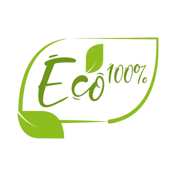 Eco organic nature — Stock Vector