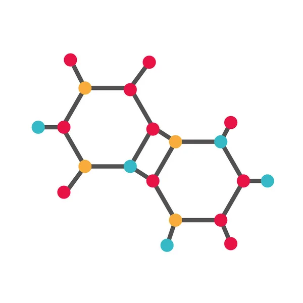 Estructura de la molécula científica — Vector de stock