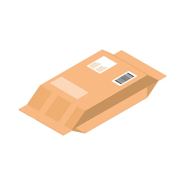 Postverpakking verzendkosten — Stockvector