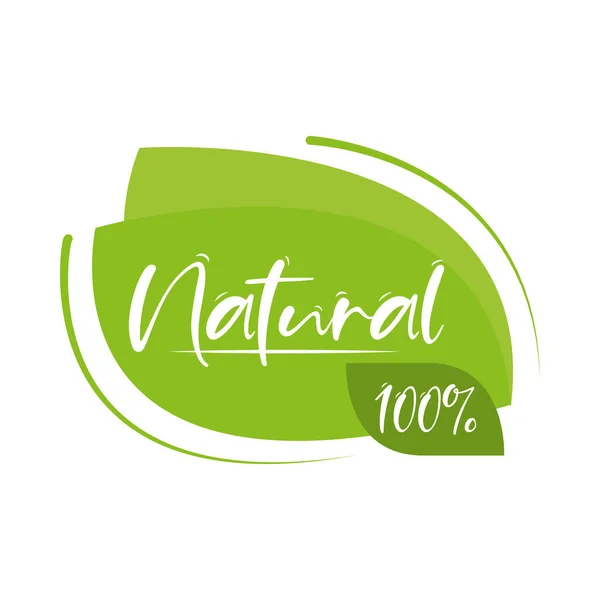 Étiquette de produit naturel — Image vectorielle