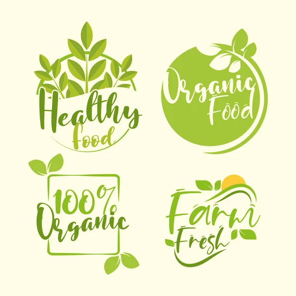 Органические здоровые продукты — стоковый вектор