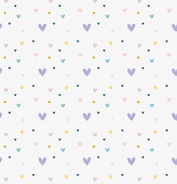 Cute hearts pattern — Stock Vector