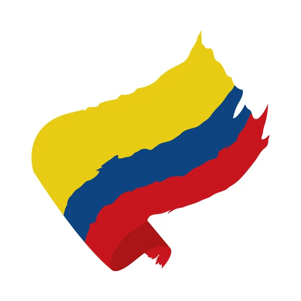 Grunge drapeau Colombie — Image vectorielle