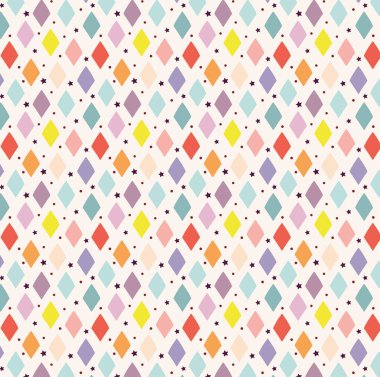 dekoratif eşkenar dörtgen deseni