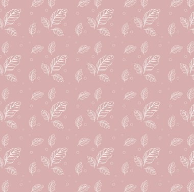 sevimli yaprak deseni