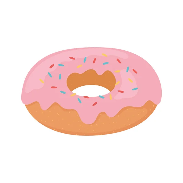 Postre de rosquilla dulce — Vector de stock