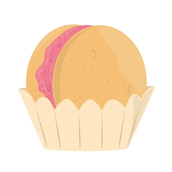 Macaron dessert sucré — Image vectorielle