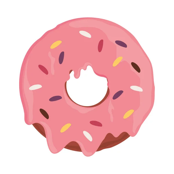 Rosquilla postre dulce — Vector de stock