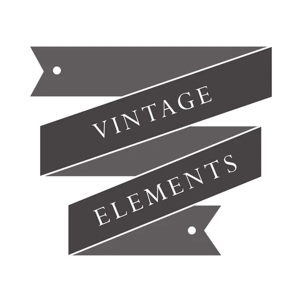 Banner elementos vintage — Archivo Imágenes Vectoriales