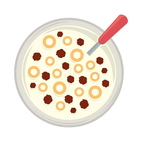 Cereal with chocolate — Stockvector