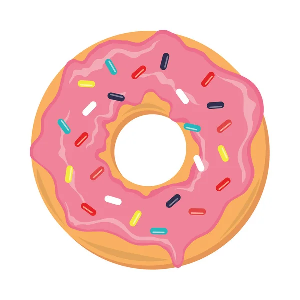 Sweet donut dessert — Stock Vector