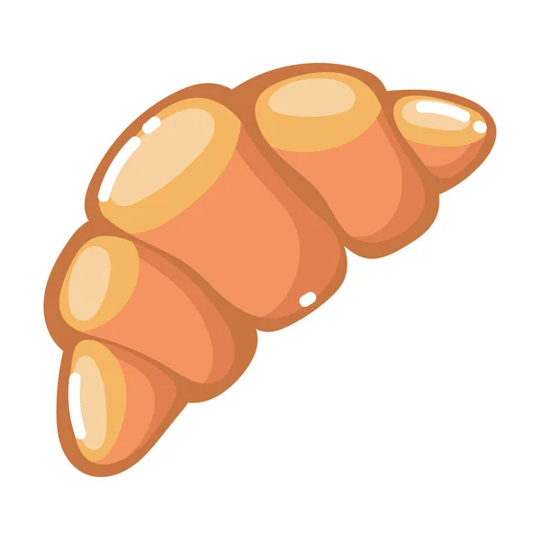 Bakery croissant snack — Vector de stock