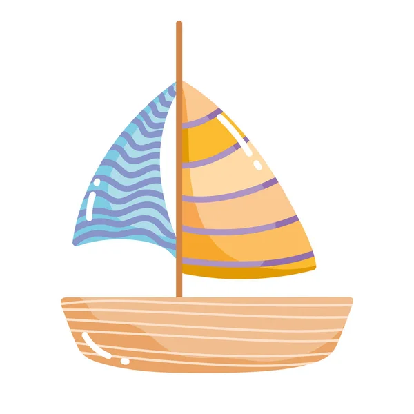 Sailboat transport travel — Stockvector