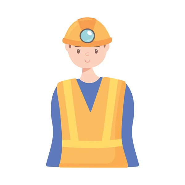 Miner cartoon character — стоковый вектор