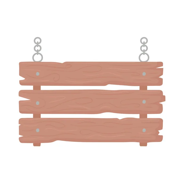 Banner made of wood — Διανυσματικό Αρχείο