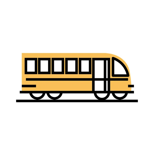 Bus transport linear — Vettoriale Stock