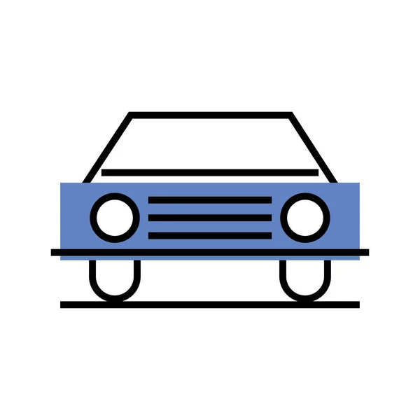 Sedan car transport linear — Vettoriale Stock